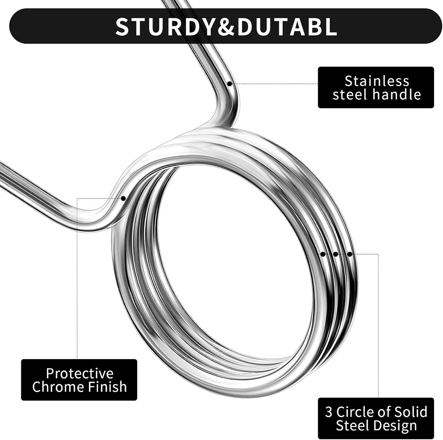 4 Pieces 2 Inch Dumbbell Spring Collars Barbell Clamps Locking Collars Clips for Weightlifting Exercise Fitness Training Supplies