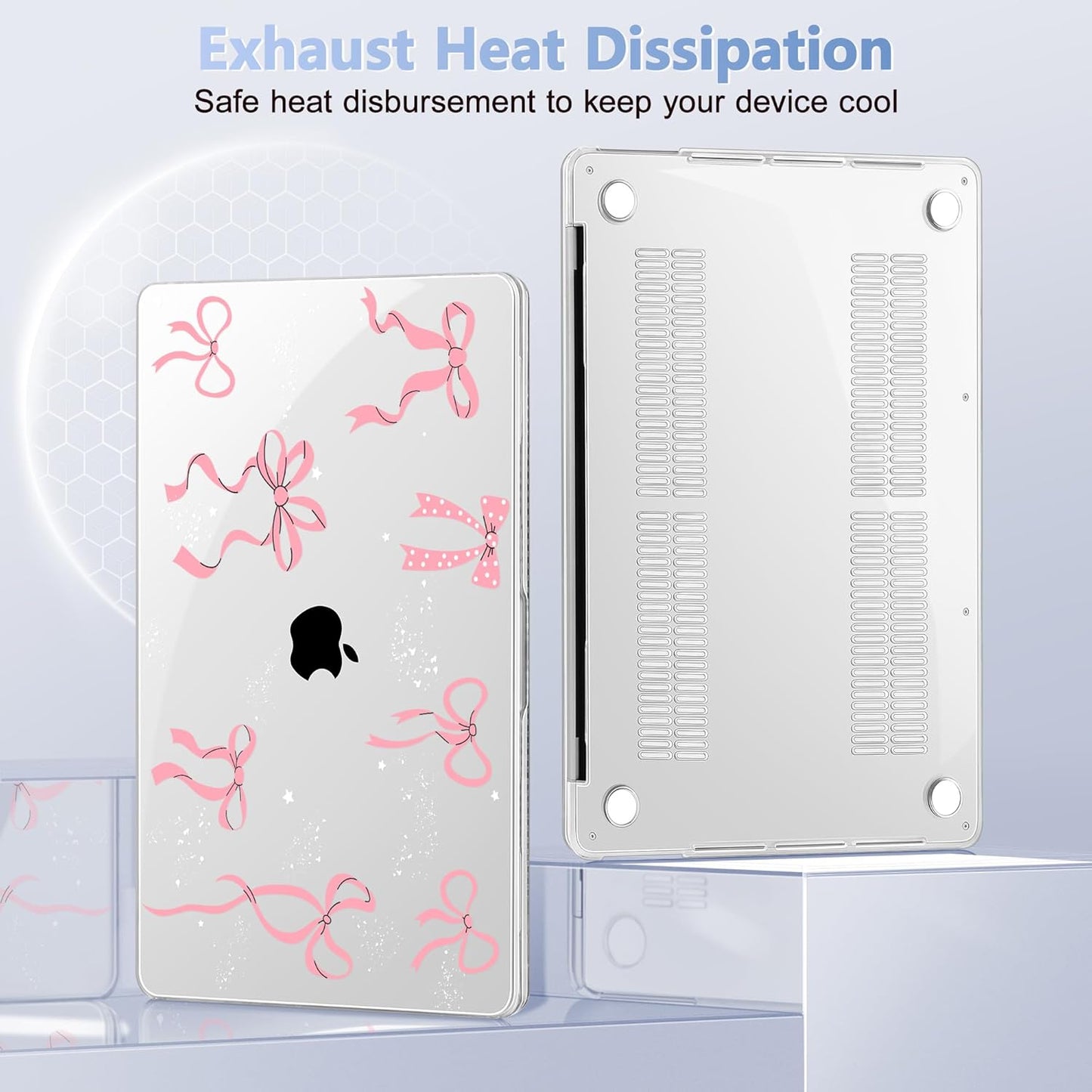 for MacBook Pro 16 inch Case 2019 2020 Release Model A2141, Plastic Hard Shell Cover with Keyboard Cover & Screen Protector for MacBook Pro 16 inch with Touch Bar & Touch ID, Star Bow