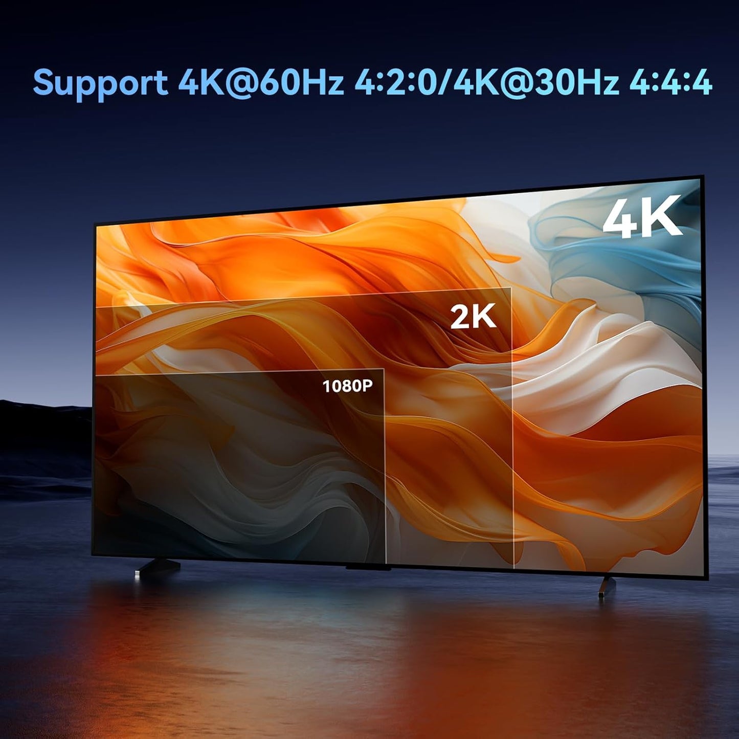 HDMI Splitter 1 in 16 Out, 16 Port HDMI Splitter Support 4Kx2K@30Hz Duplicate/Mirror, HDM 1.4, EDID, 3D Video Play, 10.2Gbps, HDCP, Deep Color 24bit/36bit