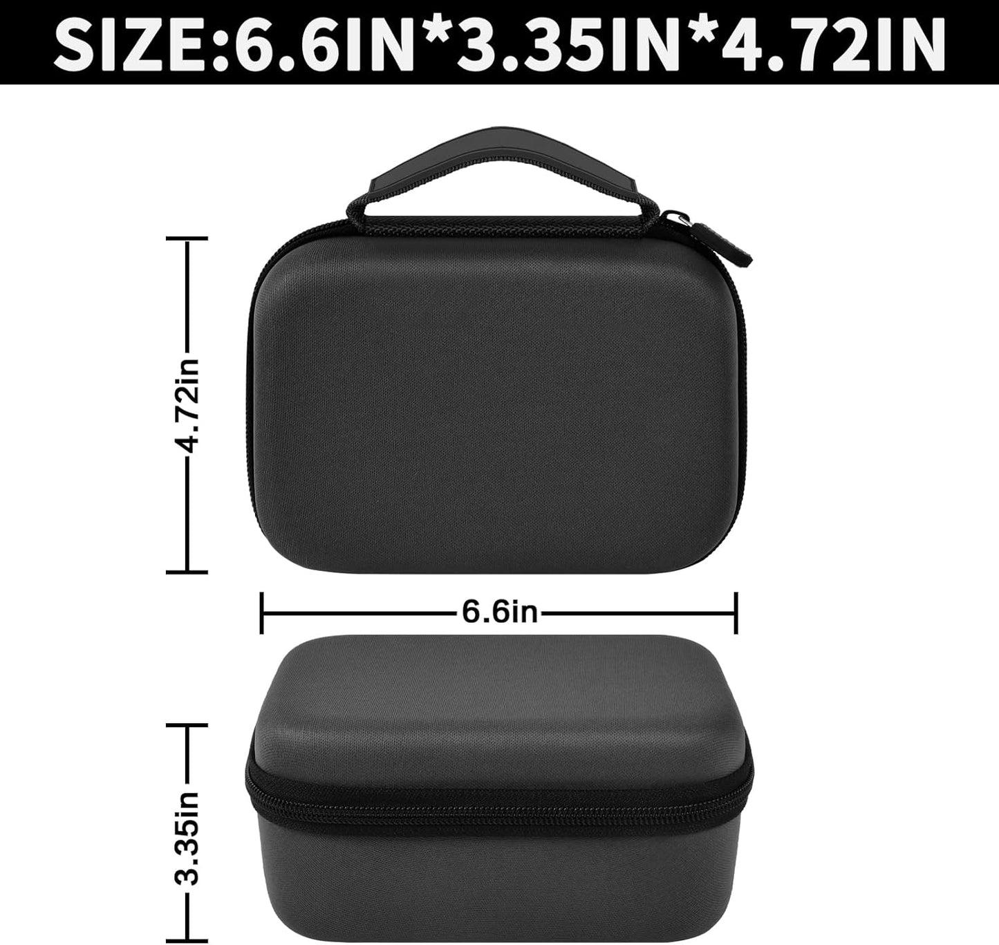 Case Compatible with Phomemo M110 Label Maker - Portable Mini Bluetooth Thermal Label Maker Carrying Storage Bag for Printer Labels, USB Cable and Accessories Black (Box Only)-Grey