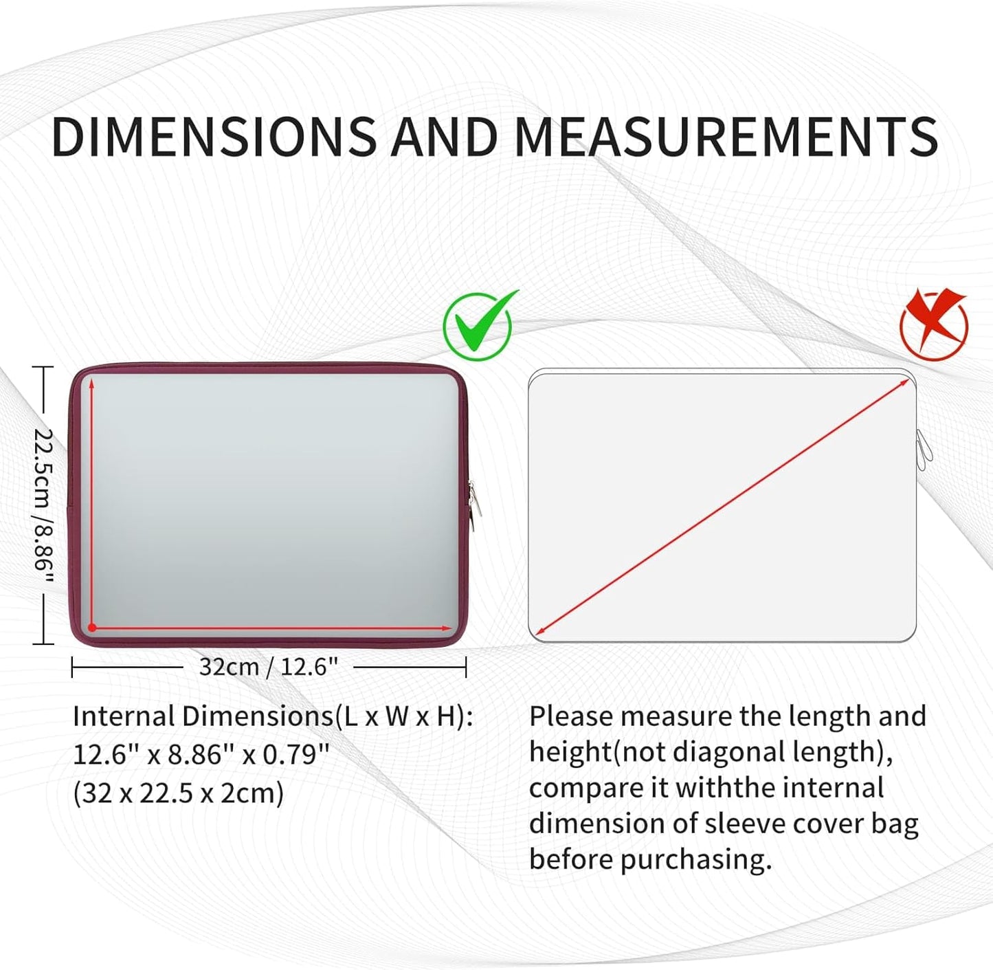 RAINYEAR 13 Inch Laptop Sleeve Compatible with 13.3" MacBook Air/Pro M1 M2 M3 M4 A3240 A3113 A2681 A2337 A1932 A2179 A2338 A1706 A1708 Carrying Bag Protective Cover Soft Case (Red, Upgraded Version)