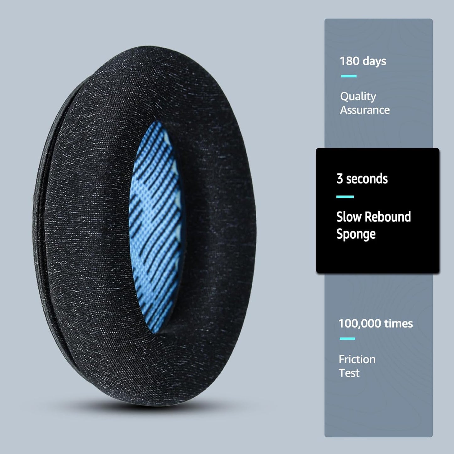 Fabric Comfort - Wzsipod Ear Pads for Bose Quiet Comfort 25/QC25 Headphones, Compatible with QC35 QC35ii QC45 QC15 & More Series, Replacement Exclusive Styles,s2