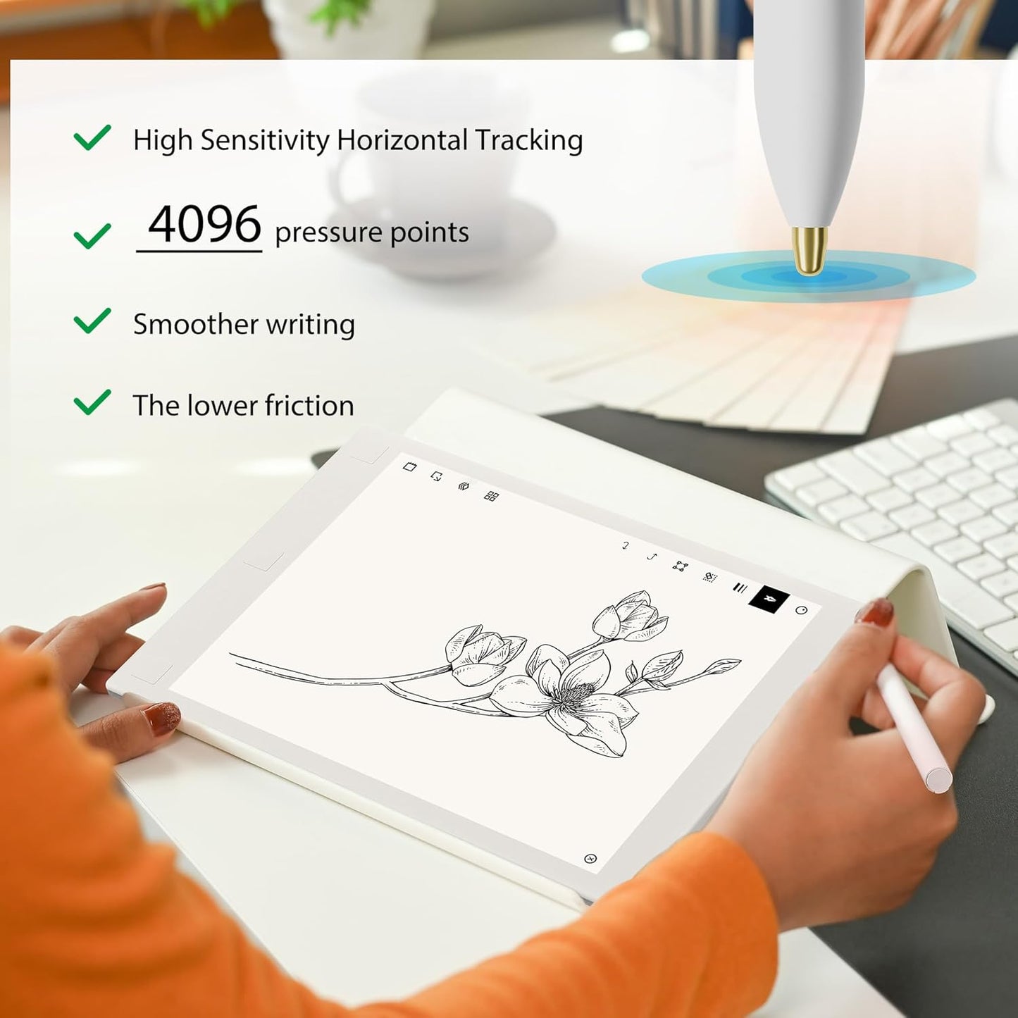 for Remarkable 2 Pen Tips,AHBTEYM Metal Tips,Replacement Nibs Refill Accessories for Remarkable 1/2 Stylus/Marker Plus/Scribe Pen-22Pcs(Gold/Sirvel)