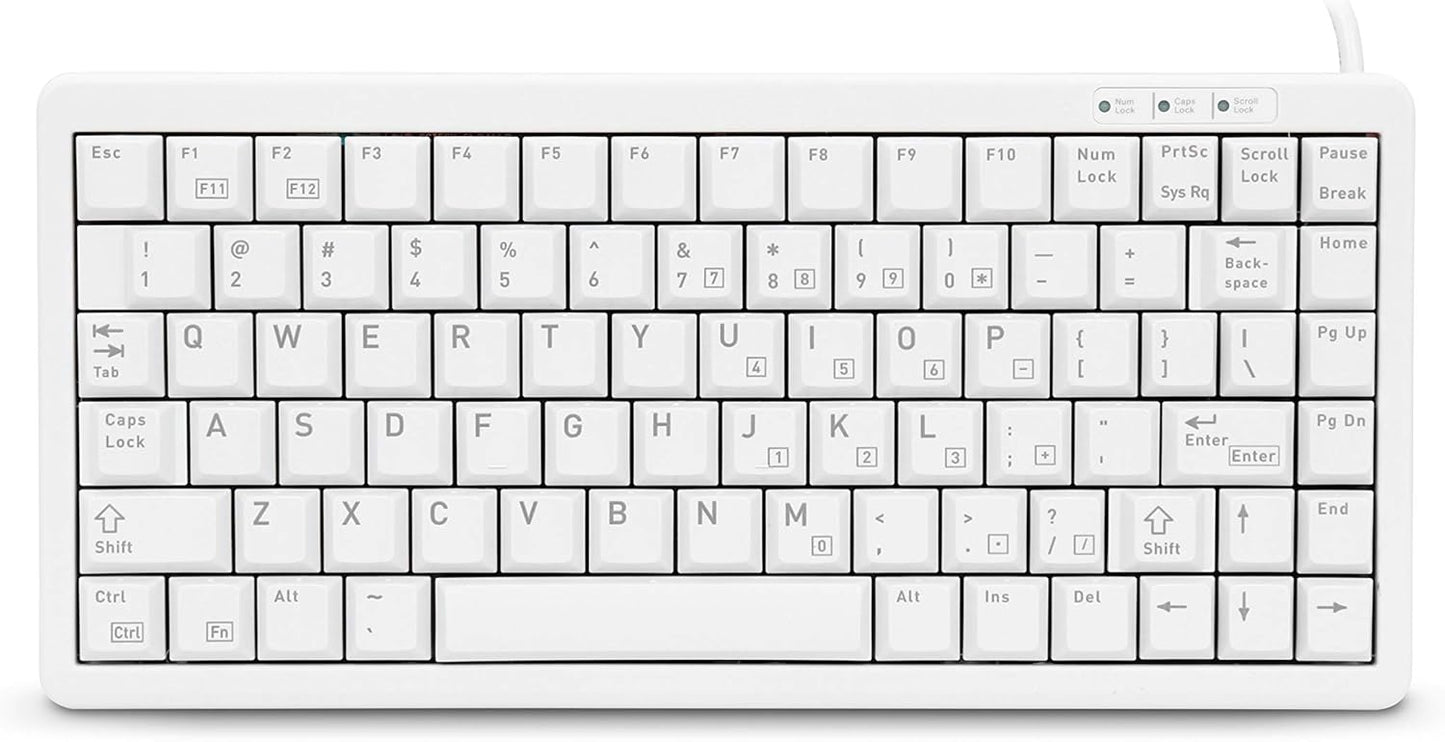 CHERRY ML 4100 Ultraslim Keyboard- Light Gray - US 83 Key Layout. USB & PS/2 (G84-4100LCAUS-0)