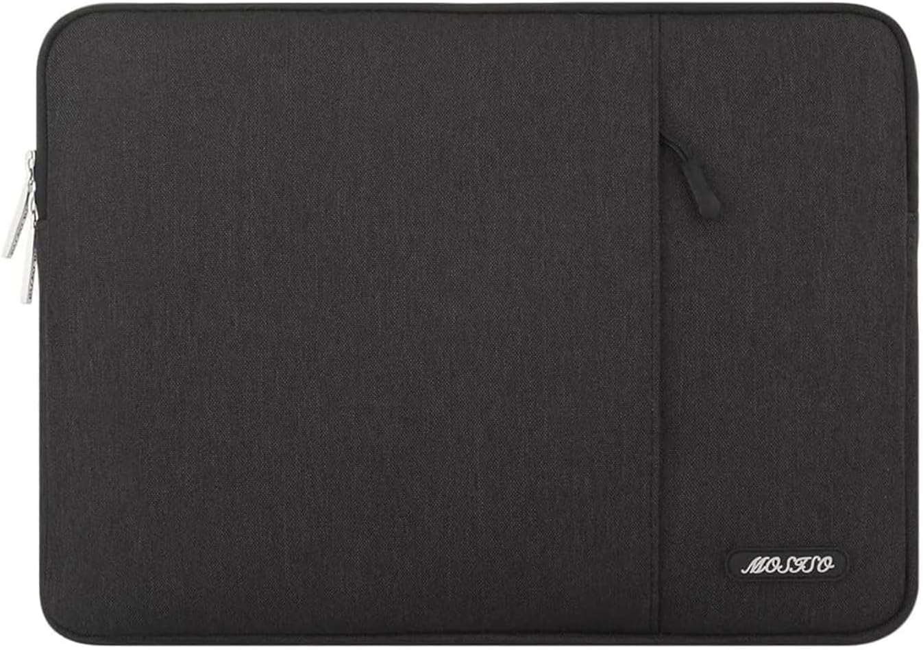 MOSISO Laptop Case 24 inch, 24 inch Laptop Sleeve Compatible with ASUS Gaming Monitor HP Dell Lenovo Notebook, Polyester Vertical Computer Sleeve Bag with Pocket, Black