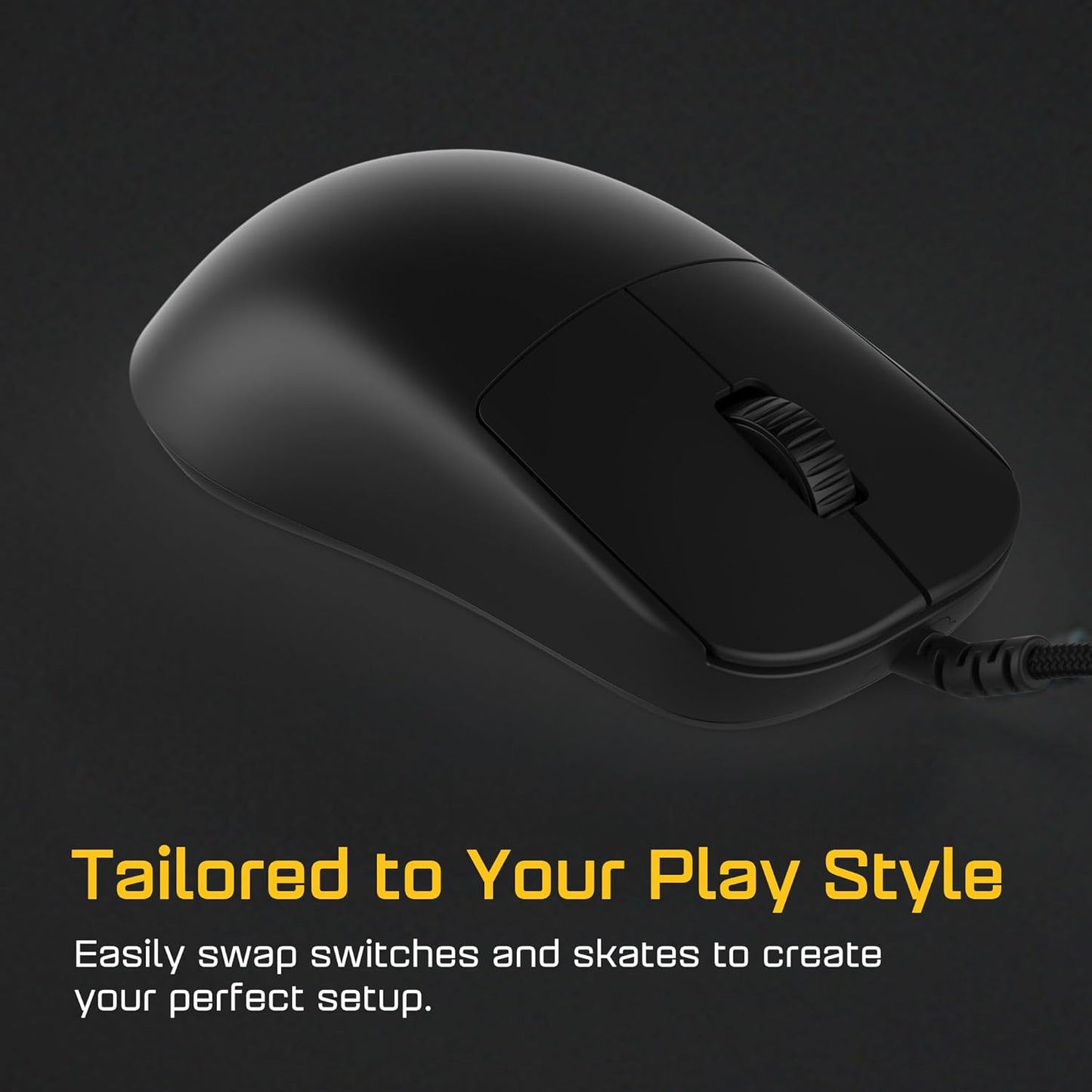 ENDGAME GEAR OP1 8k v2 Black – Esports Gaming Mouse with Cable, 30K DPI Optical Sensor, 8000Hz Polling, Hot-Swappable Switches & Claw-Grip Design