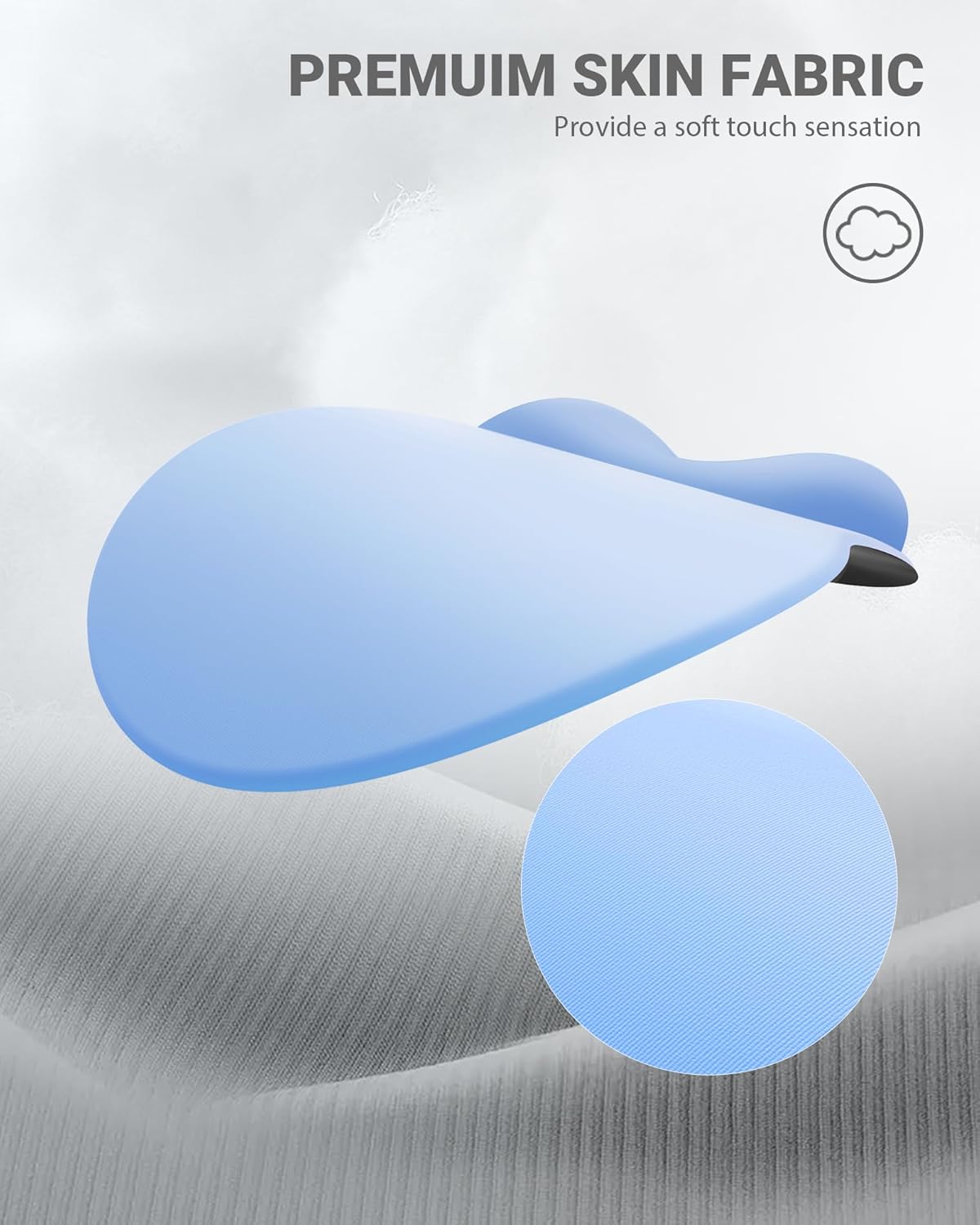 Ergonomic Mouse Pad Wrist Support, Comfortable Mouse Pad Wrist Rest, Relieve Wrist Pain Gel Mouse pad, Non-Slip Rubber Base Mousepad for Laptop, Computer(Gradient Blue)