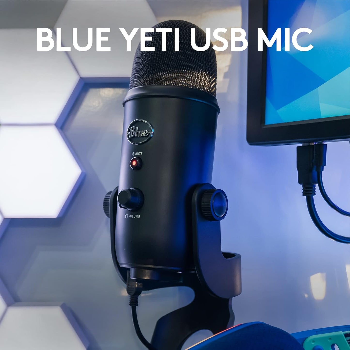 Blue Yeti Streaming Micophone Kit with Microphone for PC/Mac/PS4/PS5