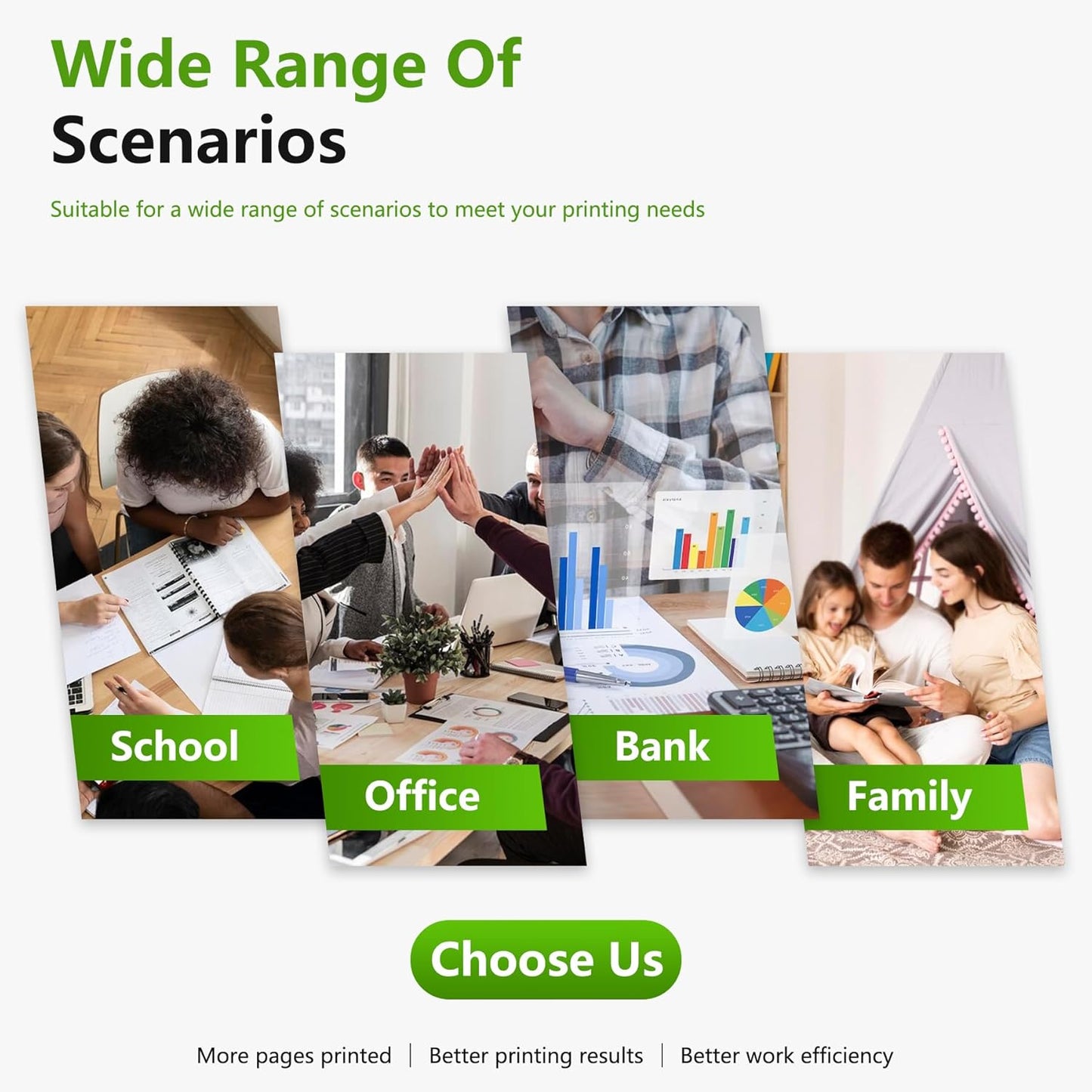 508X Toner Cartridge Combo Pack (5-Pack, 2Black/1Cyan/1Magenta/1Yellow) Replacement for HP 508X 508A 508 Toner CF360X CF361X CF362X CF363X Compatible for M553 M552 553 MFP M577 Series Printer