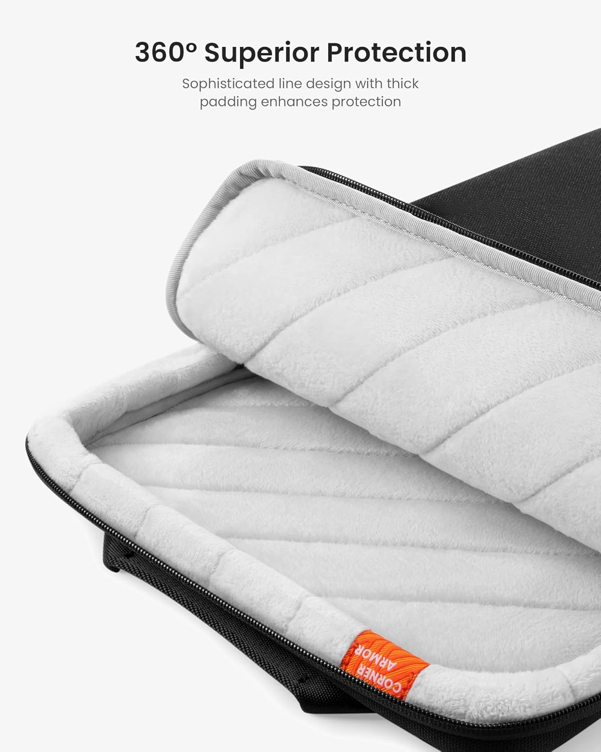 tomtoc 360 Protective Laptop Sleeve Designed for 15-inch MacBook Air M4/A3241, M3/A3114 M2/A2941 2025-2023, 15'' Surface Laptop AI PC/6, Water-Resistant Well-Organized Accessory Sleeve Case