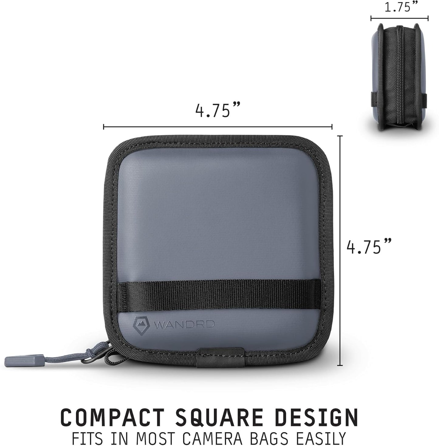 WANDRD Lens Filter Case - Store 4 Filters in Your Camera Backpack or Camera Case, Protect Photography Accessories from Scratches, Dust & Impact (Aegean Blue)