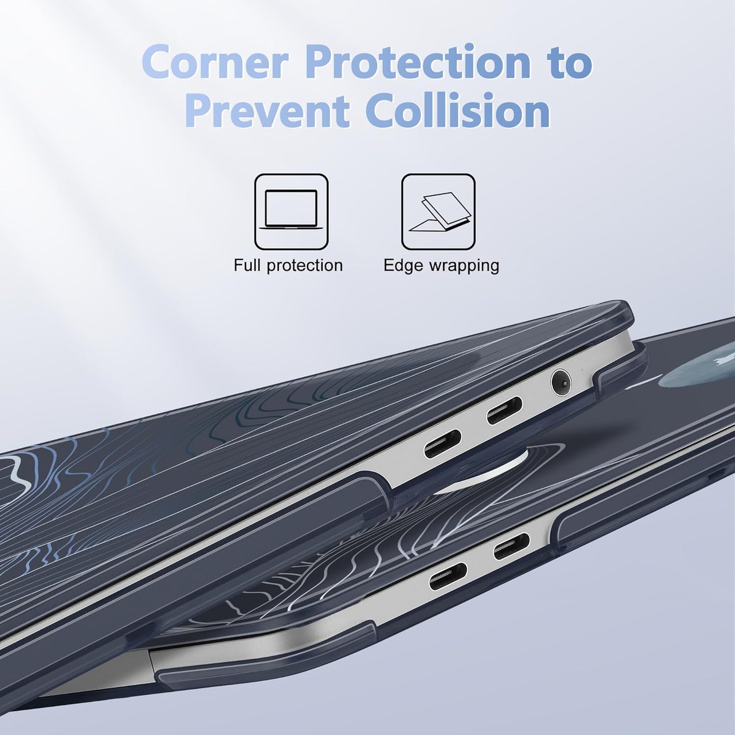 for MacBook Pro 16 inch Case 2019 2020 Release Model A2141, Plastic Hard Shell Cover with Keyboard Cover for MacBook Pro 16 inch with Touch Bar & Touch ID - Abstract Mountain