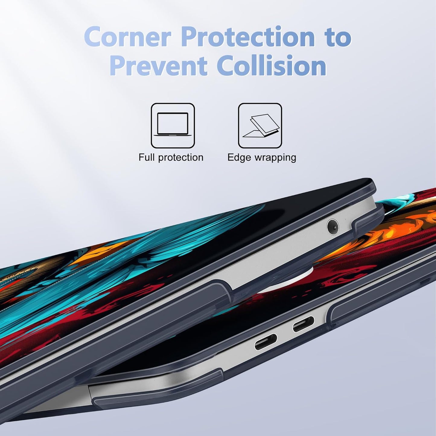 Case for MacBook Pro 13 inch with/Without Touch Bar (2016-2022, M2 A2338 M1 A2289 A2251 A2159 A1989 A1706 A1708), Hard Shell + Keyboard Cover + Dust Plug, Elephant Hoodie