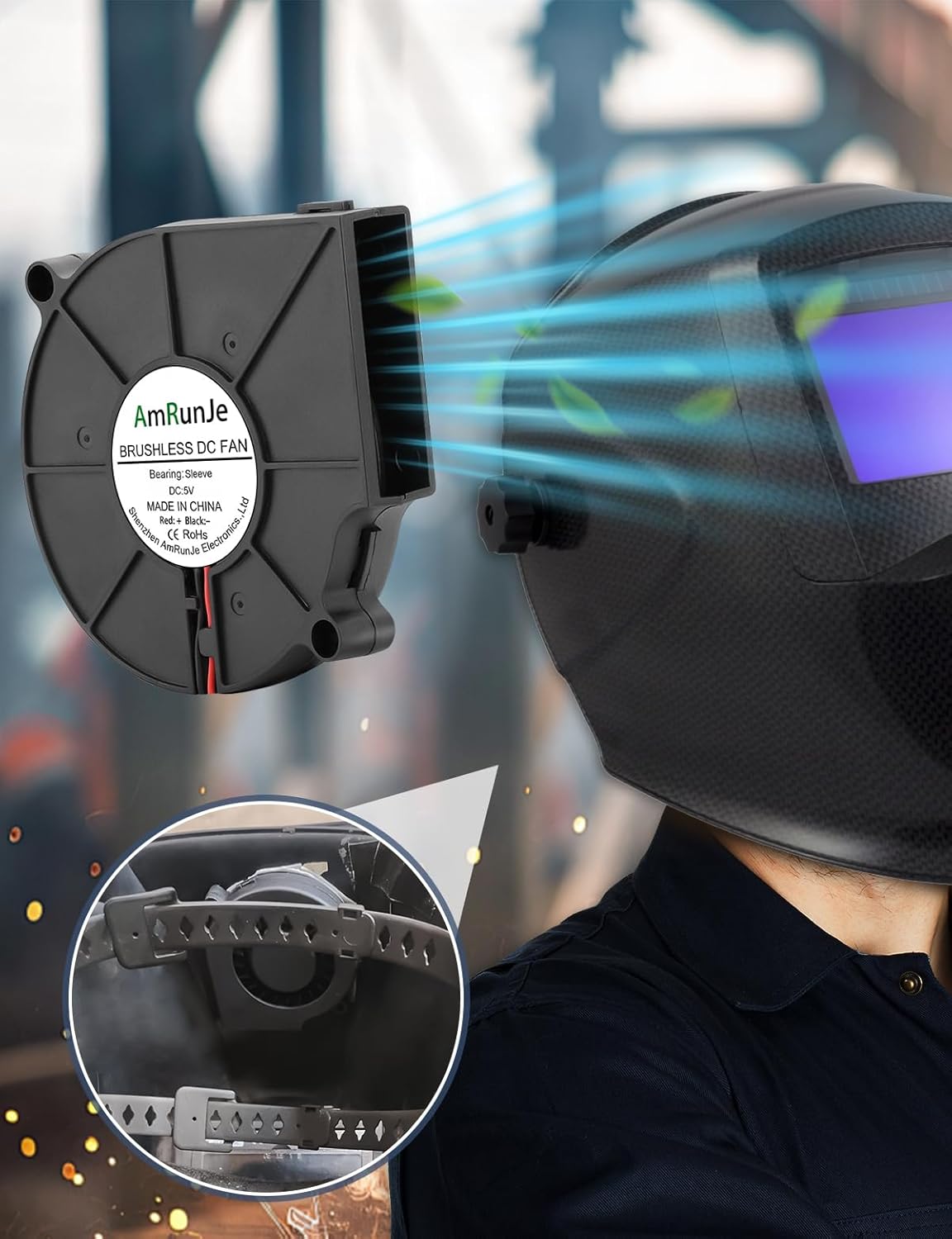 75mm x 15mm USB Cooling Blower Fan 5V DC Brushless Small Computer Case Fan for Cooling 3D Printer Helmet Hard Drive CPU PC Electronics Cabinet*