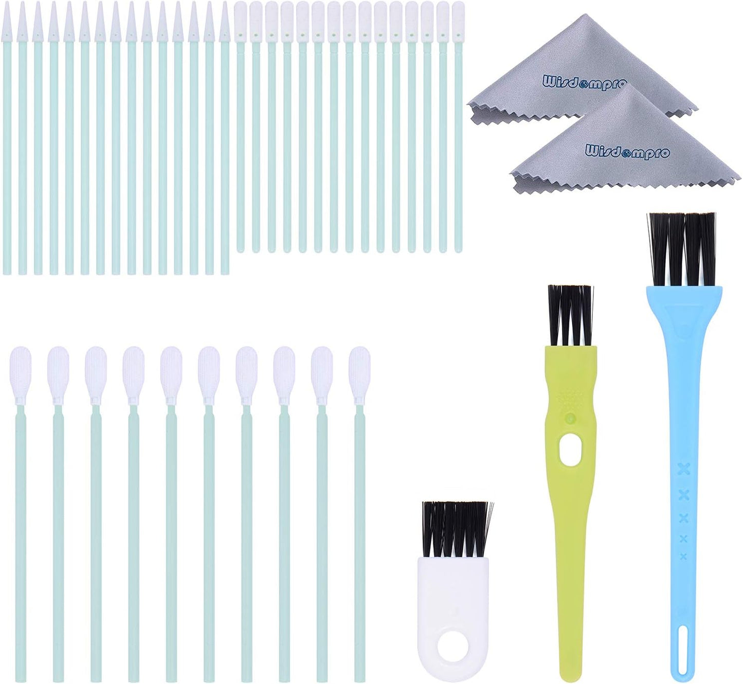 45 Pcs Cell Phone Cleaning Kit, Wisdompro USB Charging Port Cleaner and Headphone Jack Brush Tool Set Compatible with iPhone, iPad, Airpod, Laptop and Other Electronics