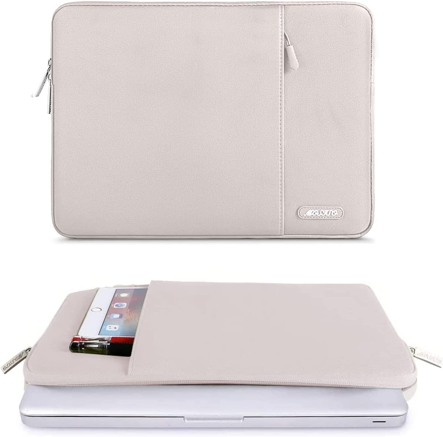 MOSISO Laptop Case 14 inch, 14 inch Laptop Sleeve Bag Compatible with HP Lenovo Dell ASUS Acer, HP Stream, Dell Latitude, Lenovo IdeaPad, Neoprene Computer Sleeve Bag with Small Case, Rock Gray