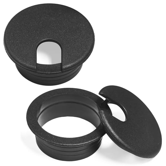 2 Pcs Desk Grommet 1.5Inch, ABS Plastic Desk Hole Cover, U-Shaped Desk Wire Hole Insert for Office Home School Computer Desk Equipment Cable Cord Organizer