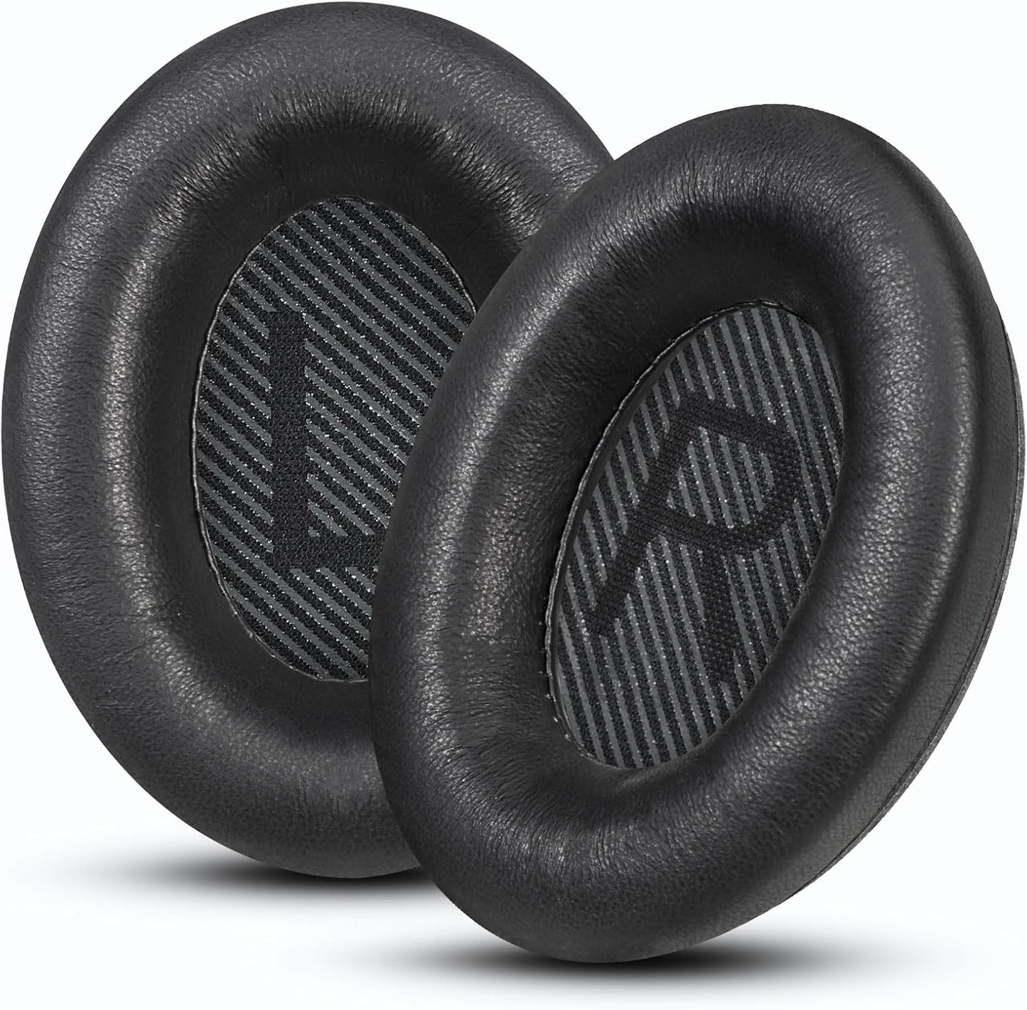 Headphones Replacement Ear Pads, Sheepskin Ear Cushions for Bose QuietComfort 35 (QC35) Improved Durability, Ear Pads Cushions with High-Density Foam, Thickness and Sound Isolation - Black