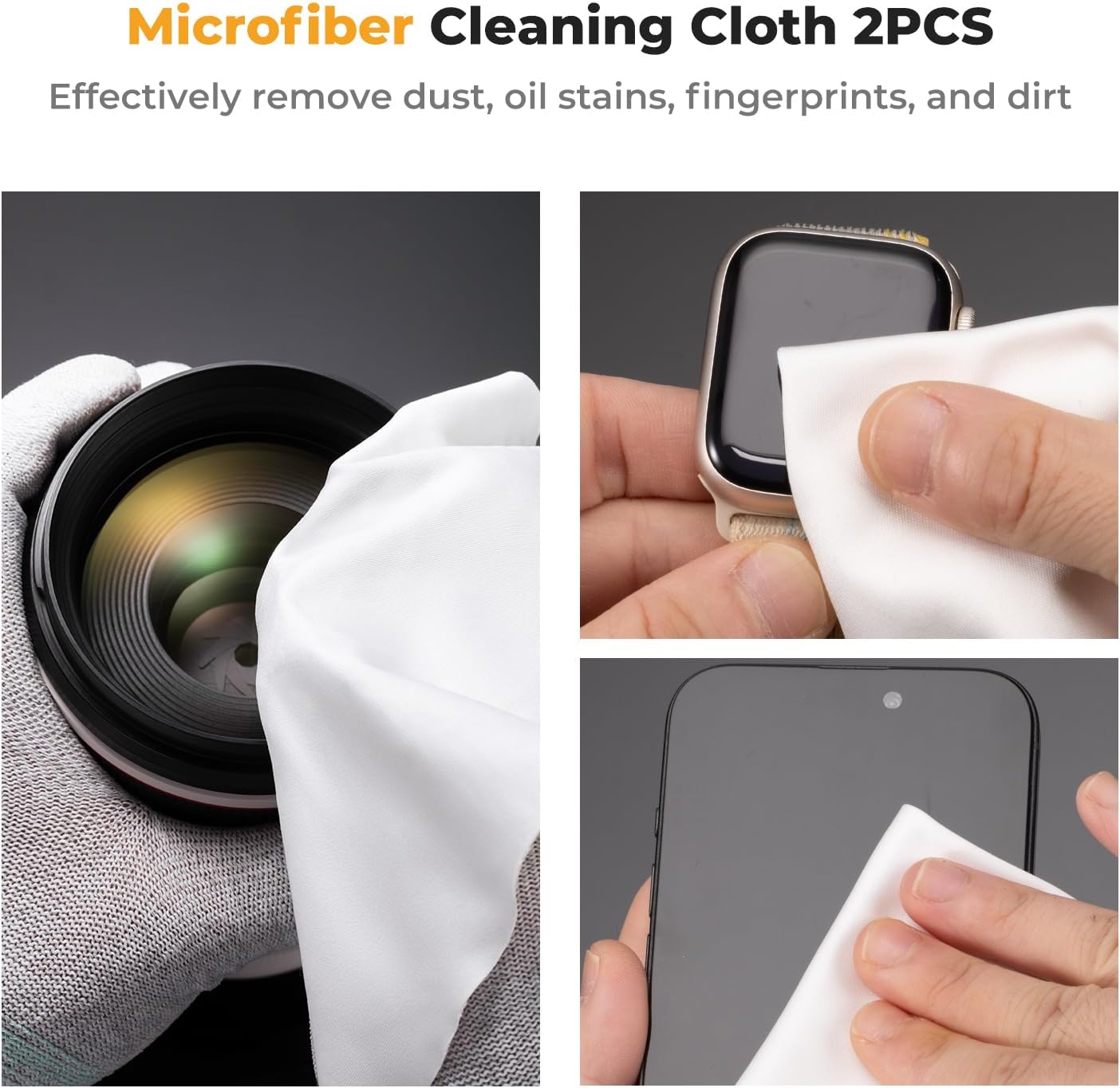 K&F CONCEPT 15-in-1 Camera Lens Cleaning Kit with Camera Blower, Glasses Wipes*10, Cleaning Liquid, Microfiber Cleaning Cloth*2, Lens Cleaning Pen for DSLR Camera Lens Filter Cell Phones