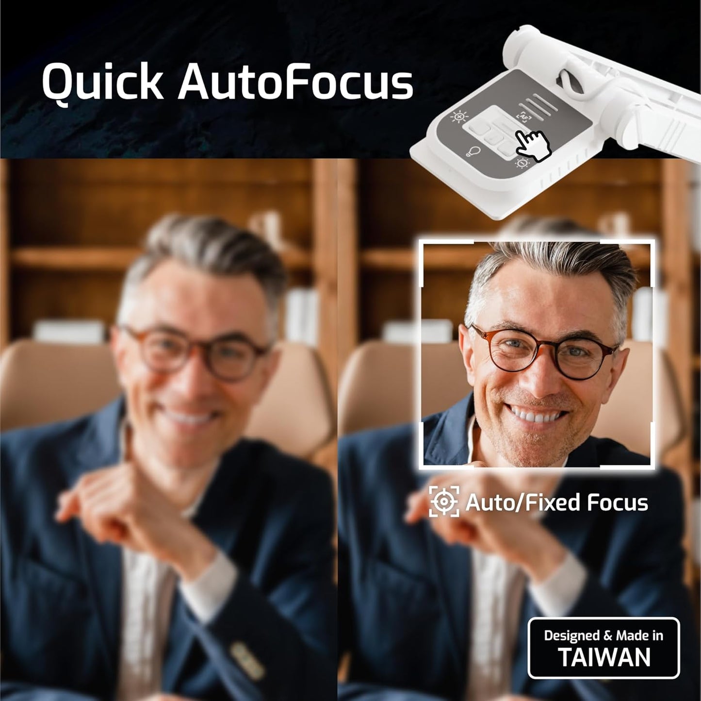 INS-Flip 4 4K USB Portable Document Camera/Webcam/Visualiser—13MP Ultra HD, Foldable Design, Auto Focus, Mic, LED, Compatible with Mac OS, Windows, iPad, Chromebook for Distance Learning