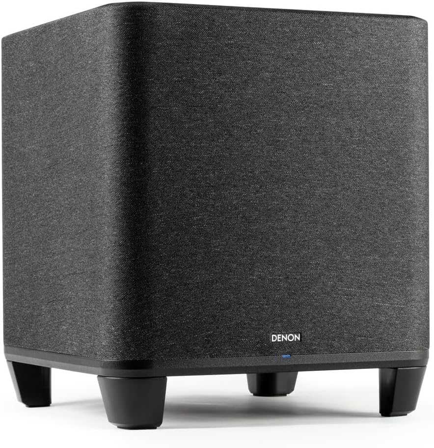 Denon Home Subwoofer – Deep, Powerful Bass, 8" Bass-Reflex Woofer, Wireless Streaming, Pair Home 150/250/350 Speakers & Sound Bar, Multi-Room Support, Black