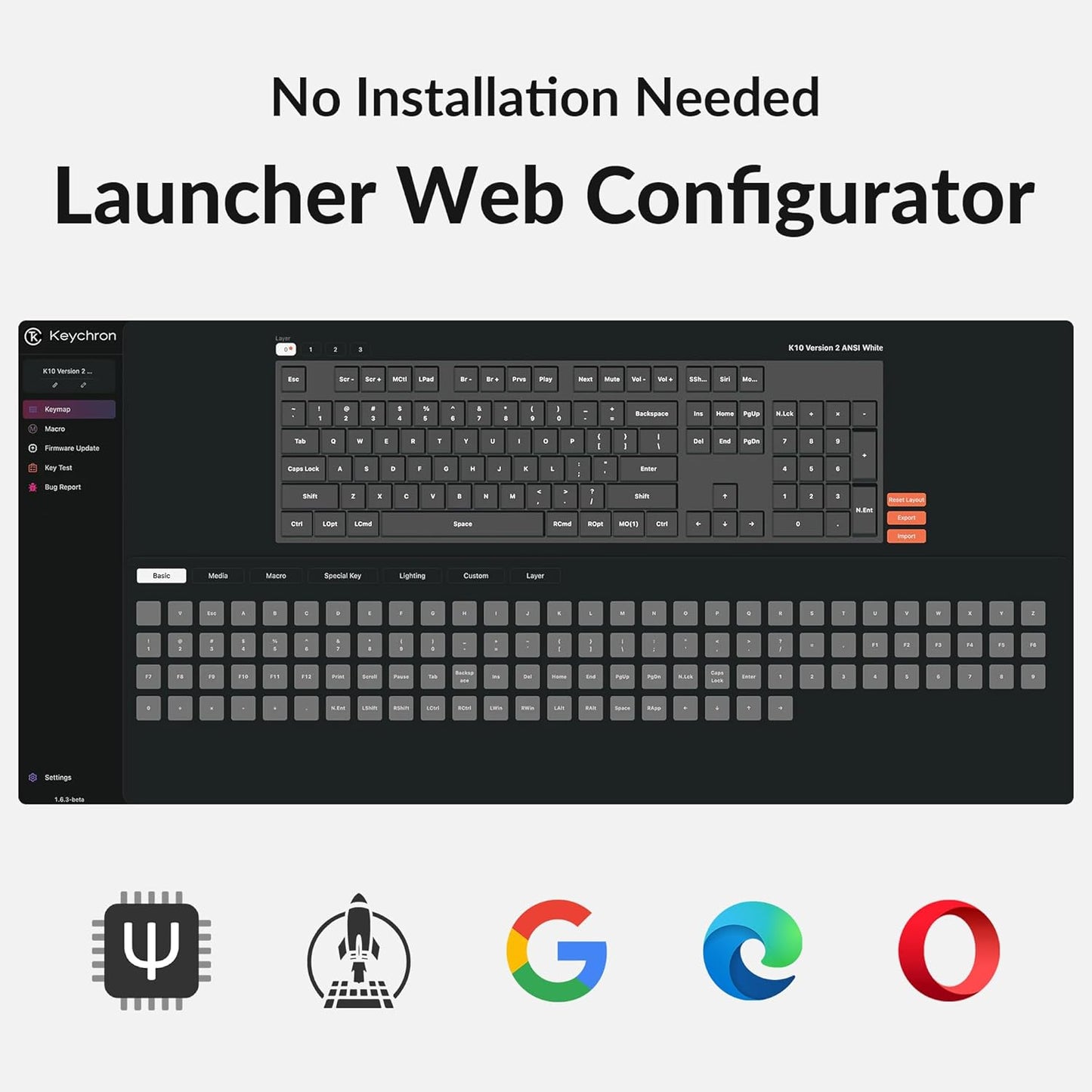 Keychron K10 Full Size Layout White LED Backlit Hot-Swappable Mechanical Keyboard for Mac Windows, 104-Key Bluetooth Wireless/USB Wired Computer Keyboard with Keychron Super Banana Switch(Version 2)