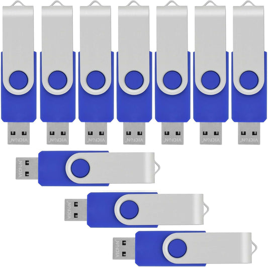 50 Pack 32GB USB Flash Drives Bulk 32GB Flash Drive 50 Pack USB2.0-Blue