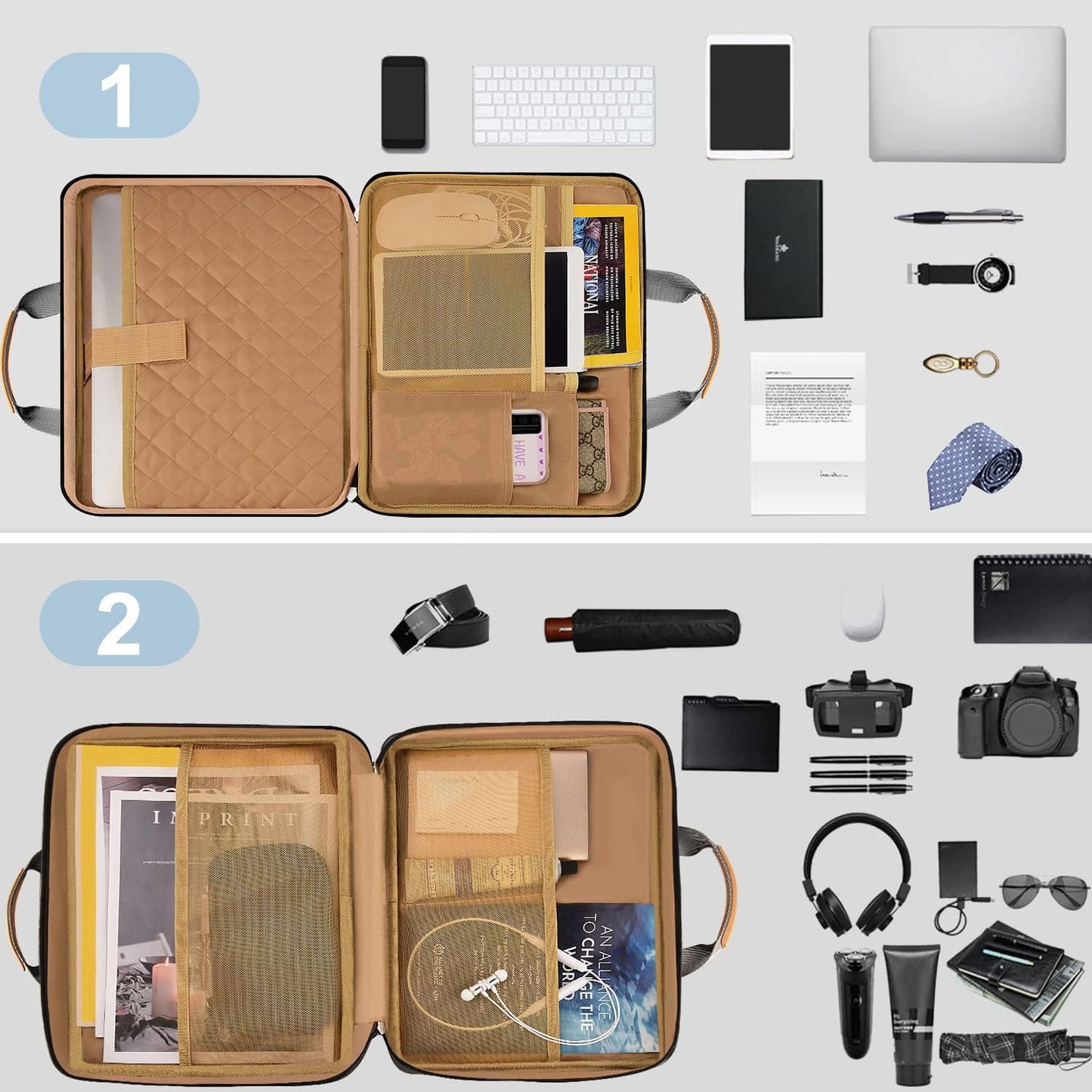 ZINZ Laptop Case Computer Sleeve Briefcase with Multi-pockets for 11.6 12.9 13 13.3 14 15 15.6 16 inch Notebooks