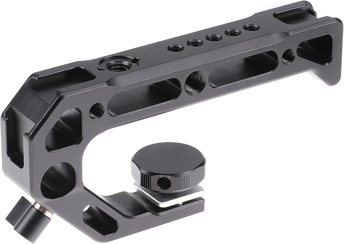 Z5 Z6 Z7 Cage, Hersmay Camera Cage with Top Handle for Nikon Z5/ Z6/ Z7/ Z6II/ Z7II Mirrorless Camera with Cold Shoe,ARRI Handle Locating Holes,Multiple 1/4" 3/8" Screw Holes