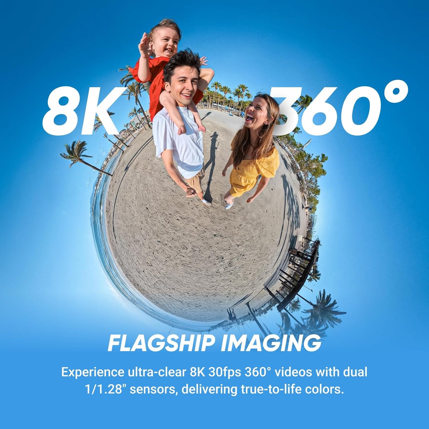 Insta360 X5 Invisible Dive Bundle - Waterproof 8K 360° Action Camera, Invisible Selfie Stick Effect, Leading Low Light, 3-Hour Battery, Clear Audio, Stabilization, AI Editing, Vivid Colors