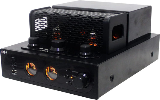 INFI Audio Hybrid Class AB Tube Amplifier 6N3 Power Amp with Bluetooth Home Audio HiFi Stereo Receiver Integrated Amp AUX Bluetooth USB Charger Optical Coaxial Sub-Out