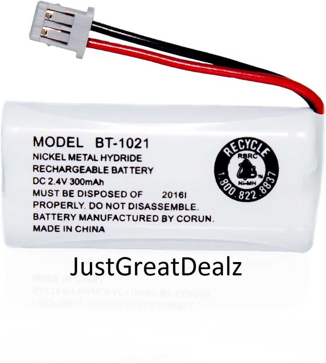 JustGreatDealz Battery BT-1021 BT1021 BBTG0798001 for Uniden Cordless Handset Telephones (3-Pack)