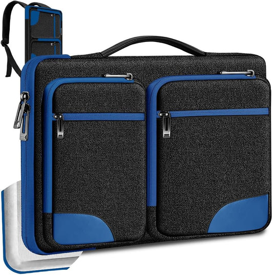 Hseok Laptop Sleeve 15 15.6 16 inches Case Protective PC Briefcase for Commuting and Business Trip，Blue