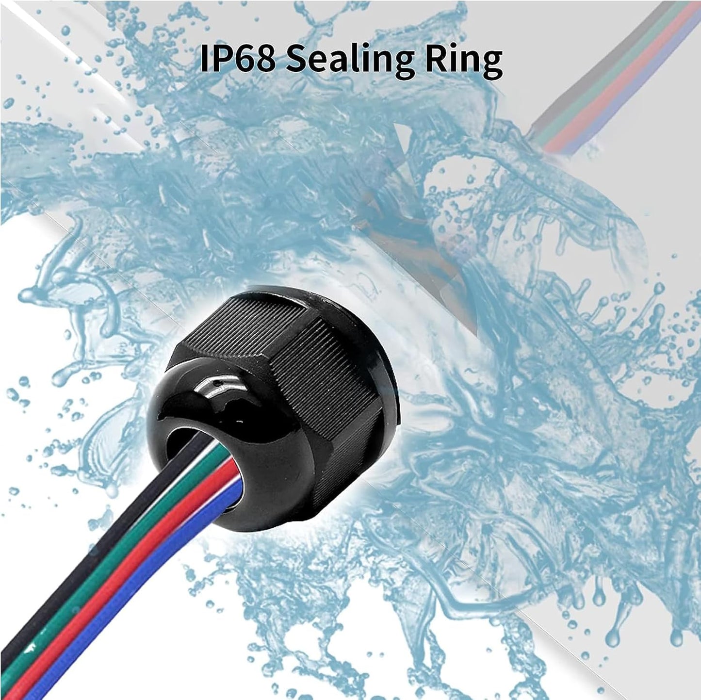 10 Pcs 3/8" NPT Nylon Cable Glands, IP68 Waterproof Adjustable Cord Grip Cable Connector Strain Relief Wire Protectors for 5-9mm Cable Diameter, Black