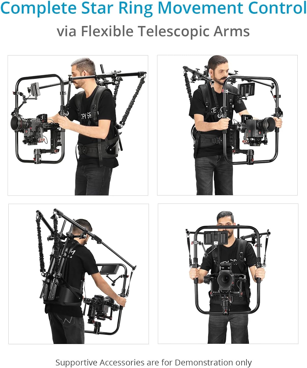 Proaim Hawk Lite Body Support Stabilizing Vest Rig for Camera Gimbals. Payload 5kg / 11lb - 15kg / 33lb. (ST-LHWK-01)