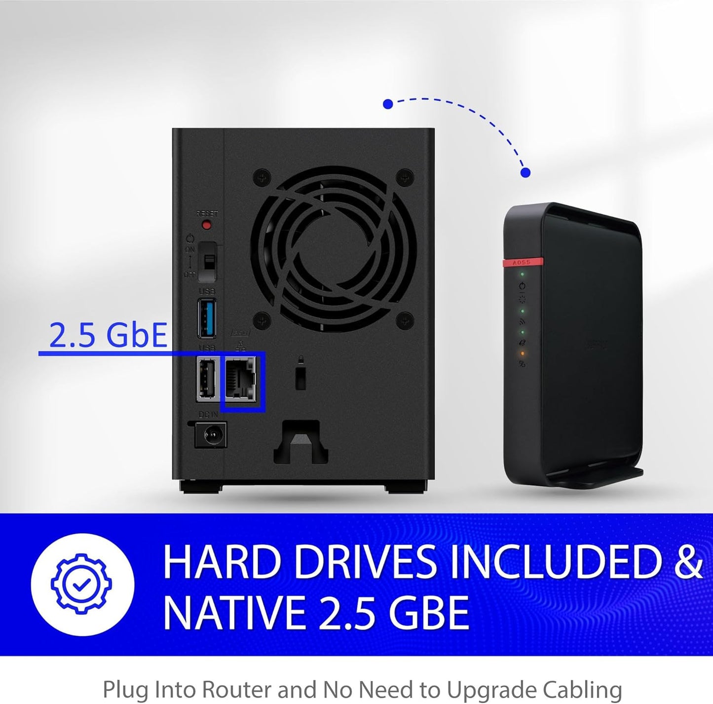 BUFFALO LinkStation SoHo 720 2-Bay Professional Office NAS 16TB (2x8TB) with Hard Drives Included