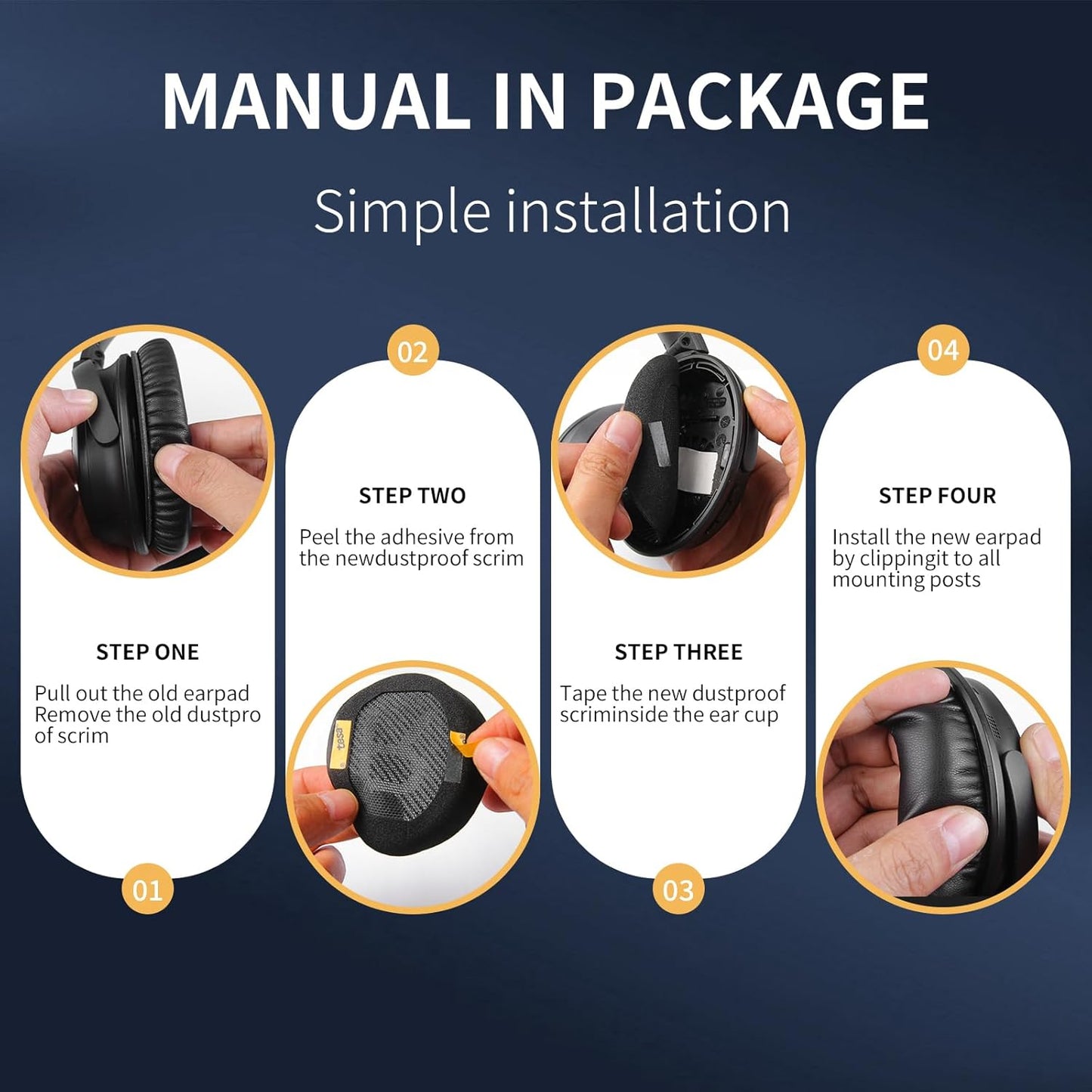 Ear Pads for Bose QC35: Durable Comfortable Noise Cancellation Replacement Cushion Earpads for Bose Quitecomfort 35 QC35 QC35 ii Headphones with Good Audio Quality