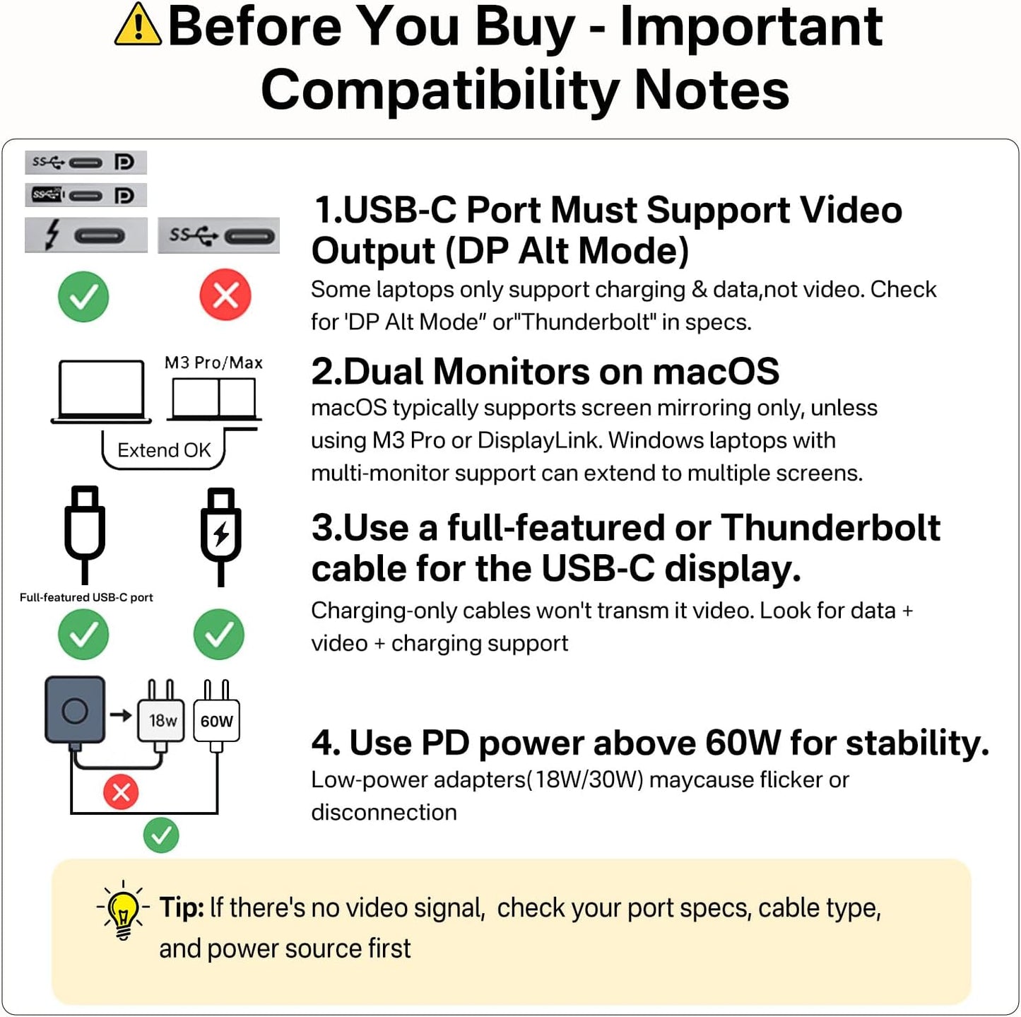 ACASIS USB C Splitter with 4K@60Hz Video Output, USB C Hub 10Gbps with 1xHDMI, 1xUSB C Video Output for Portable Monitor, 3xUSB C 10Gbps,100W PD, Multiport Adapter Splitter for Dell/HP/Mac Pro/Samsung
