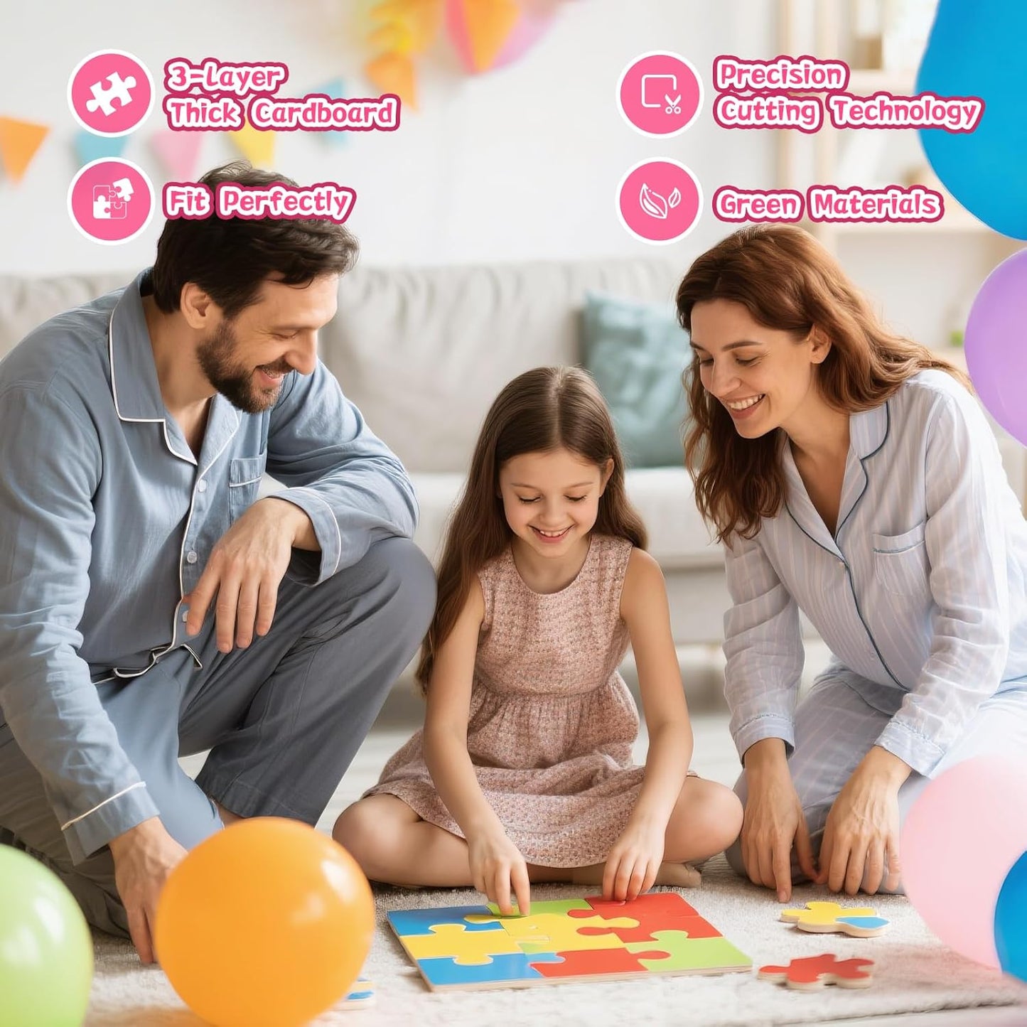 Custom Photo Jigsaw Puzzle for Adults, Personalized Puzzles from Pictures 120/200/300/500/1000 Pieces, Customized Puzzle Gifts for Family Birthday Wedding