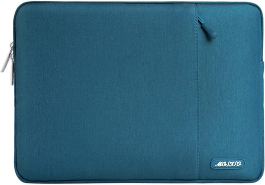MOSISO Laptop Case 13 inch, 13 inch Laptop Sleeve Compatible with MacBook Air M4 M3 M2 M1 2025-2018 / Pro M2 M1 2025-2016, Polyester Vertical Computer Sleeve Bag with Pocket, Deep Teal