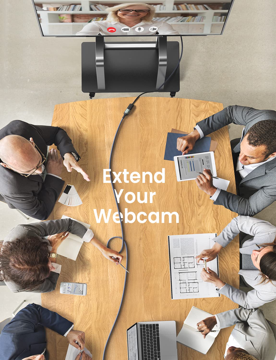 AINOPE 2 Pack USB Extensions Cable High Speed USB 3.0 Extension Cord Type A Male to Female Sturdy Braided Material Fast Data Transfer Compatible with USB Keyboard,Mouse,Flash Drive,Grey,20FT+20FT