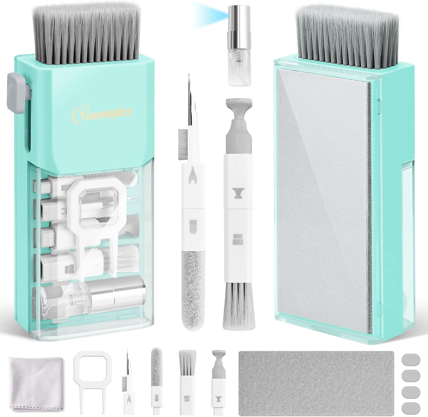 Laptop Screen Keyboard Cleaner Kit, All in 1 Electronics Cleaning Tool for MacBook iPad iPhone Pro Cell Phone, Brush Tool for Tablet, Computer, PC Monitor,TV Camera Lens with Patent