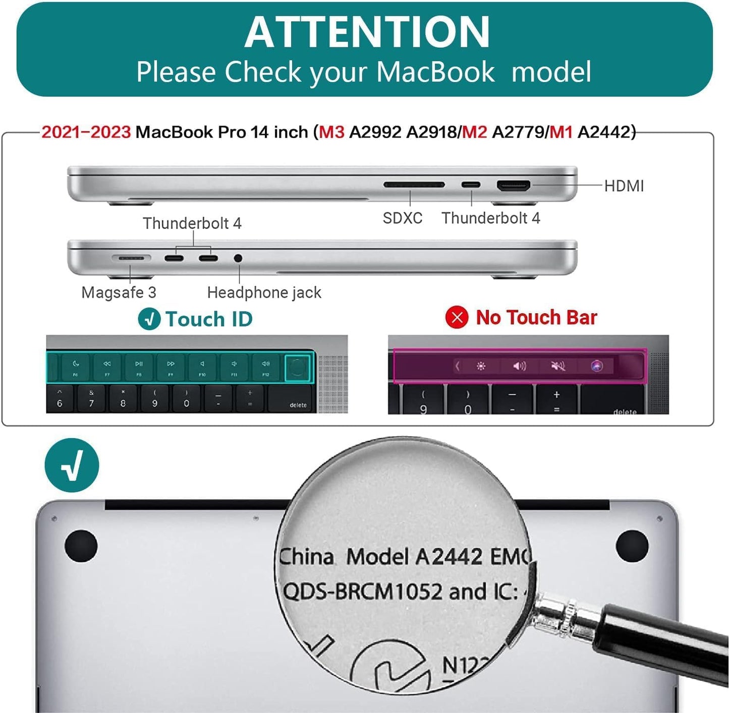 CISSOOK Floral Case Compatible with MacBook Pro 14 Inch 2023 2021 Release A2992 A2918 M3 A2779 M2 A2442 M1 Pro/Max, Plastic Hard Shell +Keyboard Cover for MacBook Pro 14 with Touch ID -Art Floral