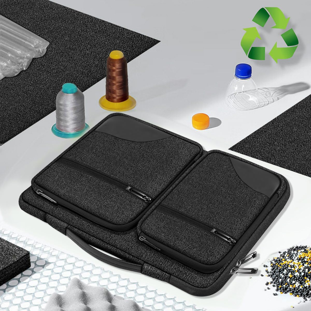 ZINZ Laptop Case 15 15.6 16 inches Sleeve Slim Briefcase Spill-Resistant Handbag for Most Popular 15" 15.6" 16" Notebooks，B01K02