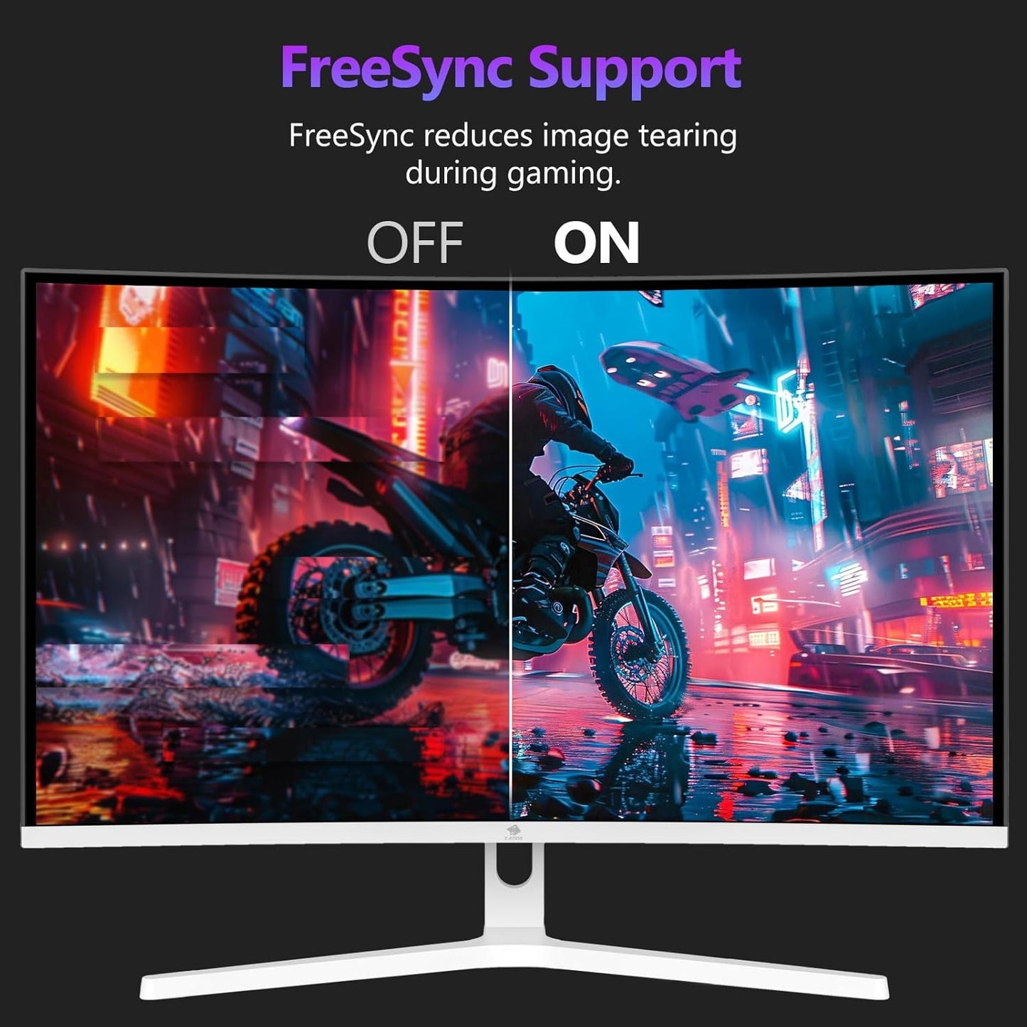 Z Z-EDGE 27 inch Curved Gaming Monitor, FHD 1080P 300Hz 240Hz Computer Monitor, Ultra-Fast MPRT 1ms Curved Monitor, 1500R, 16.7M Colors, UG27H Frameless Bezel, 2X DP 1.4 Ports and 2X HDMI 2.0 Ports