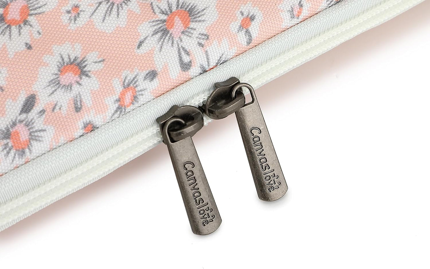 Canvaslove Pink Chrysanthemum Laptop Sleeve Case Bag Cover with Pocket For MacBook Pro 16 and 16 inch HP Lenovo Dell ASUS Acer Notebook Computer