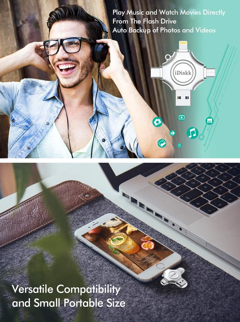 256GB App-le Certified iPhone 15 16 iDiskk FLASHDRIVE 256GB USB C Thumb Drive Photo Stick for iPhone iPad Android Samsung Flash Drive for iPhone Photos 16 15/14/13/12/12 pro/12 mini Storage