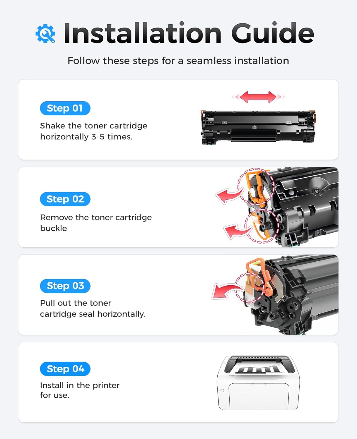 79A Black Toner Cartridge Combo Set (2-Pack with chip) High Yield Replacement for HP 79A CF279A Compatible with HP Laserjet Pro MFP M26nw M26a M12w M12a Printer Ink M26 M12 Series Copy（1,000 Pages）