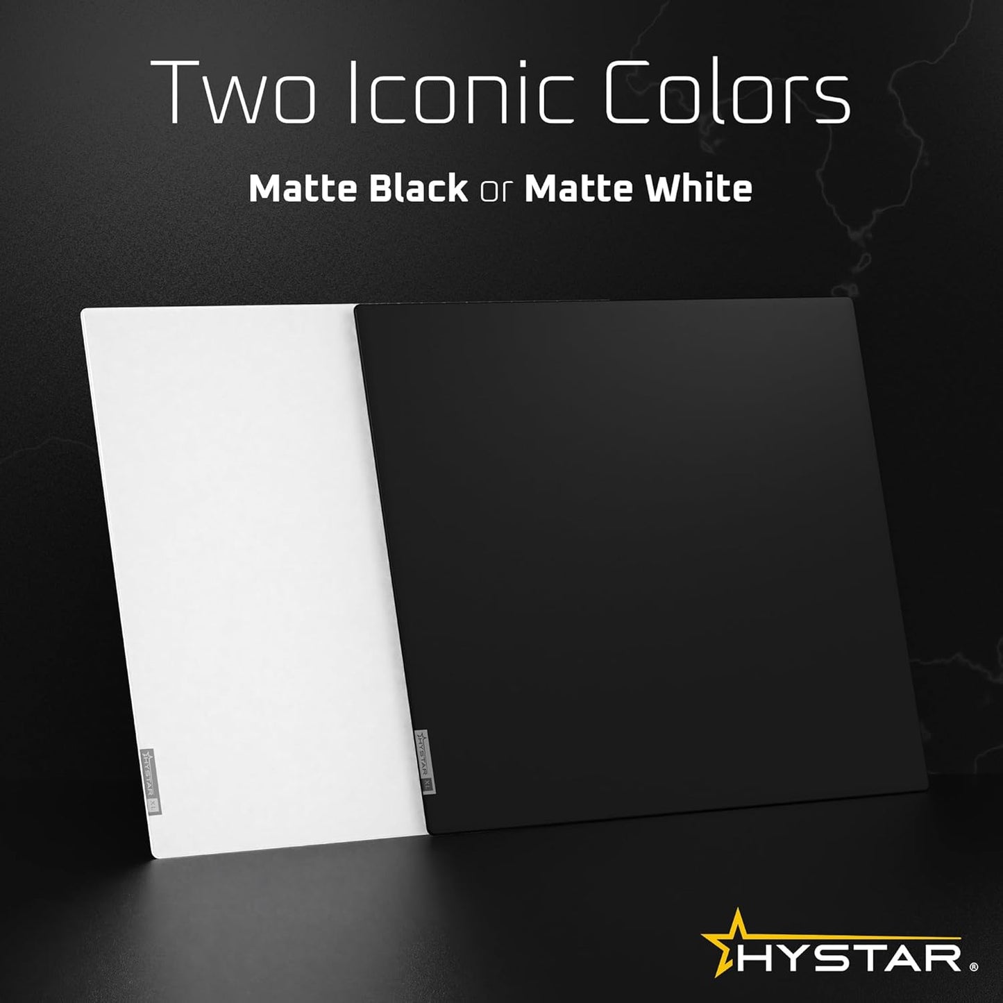 Hystar Aether Glass Gaming Mousepad | Micro-Etched Tempered Glass | Quiet, Ultra-Fast Glide | Full Anti-Slip Silicone Backing (Black, Large)