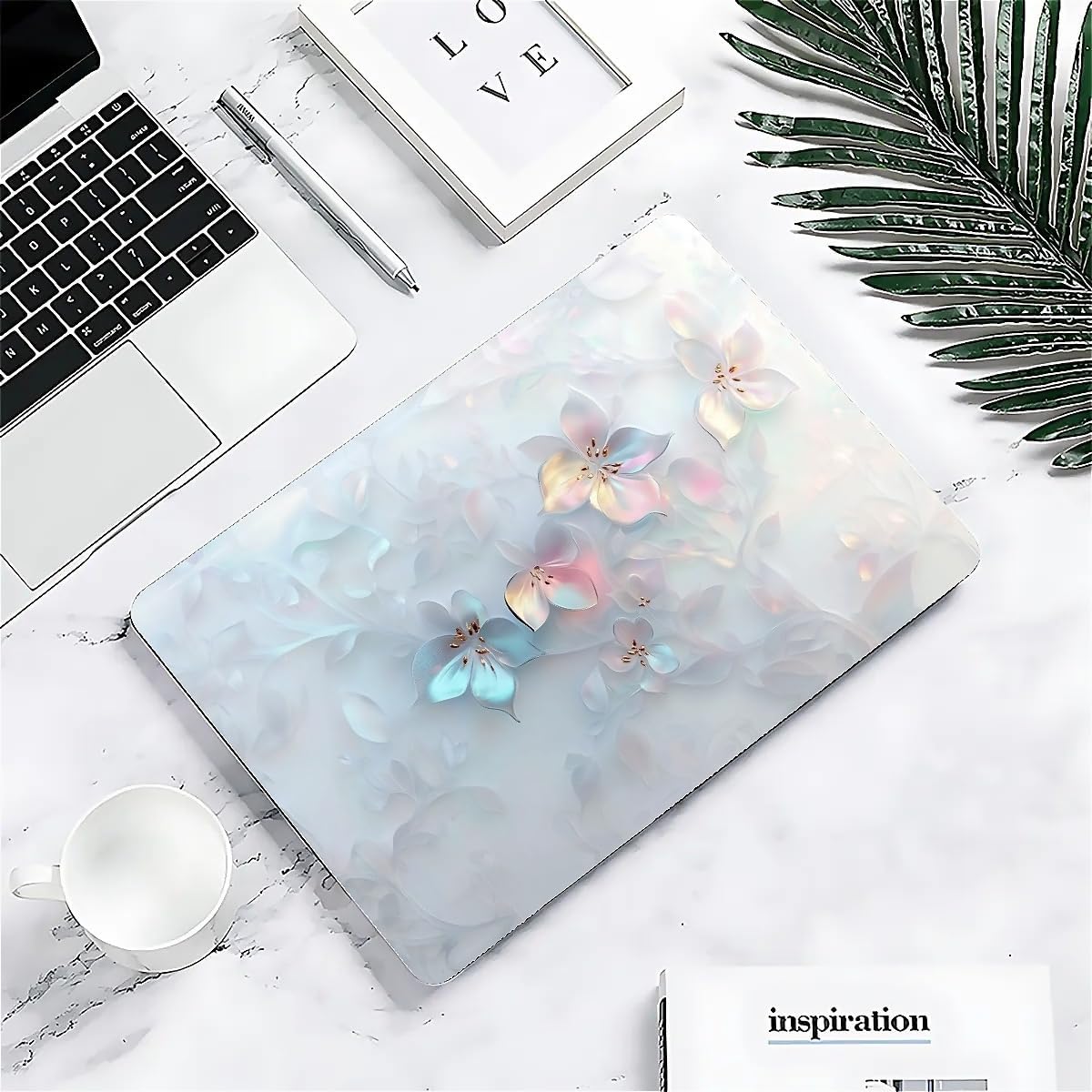 Compatible with MacBook Air 13.3 13.6 Inch Case 2022 2021 2020 2019 Plastic Hard Shell Case Cover,13.3 Air (A1932/A2179/A2337), Floral
